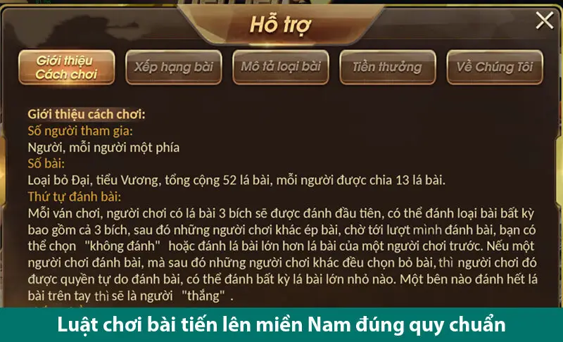 Luật Chơi và Kinh Nghiệm Thắng Dễ Game Bài Tiến Lên Miền Nam