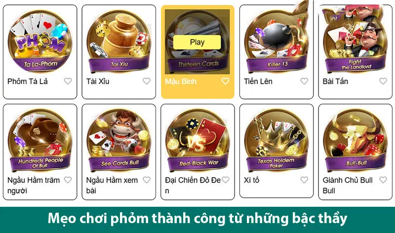 Phân tích quy tắc trò chơi, phương pháp chơi và những mẹo để chơi game bài phỏm hiệu quả