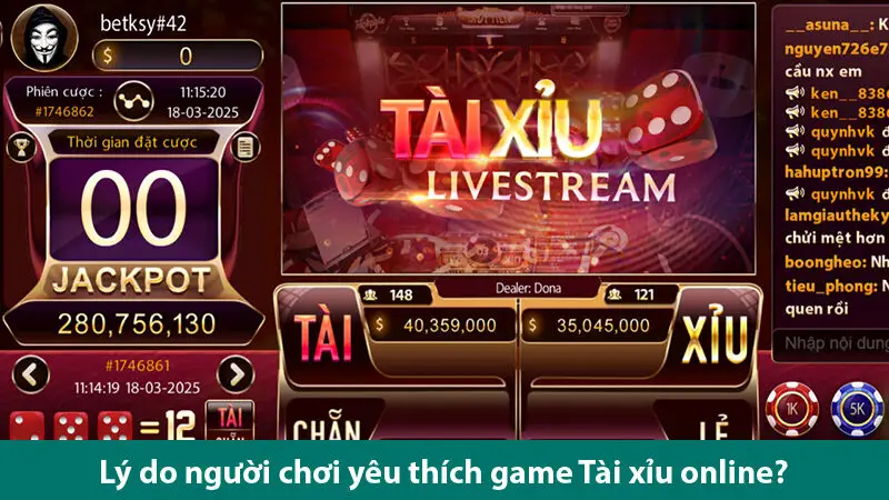 Chơi tài xỉu trực tuyến thắng nhanh nhận thưởng hấp dẫn